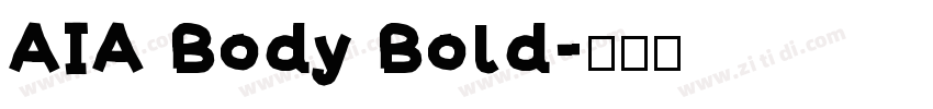 AIA Body Bold字体转换